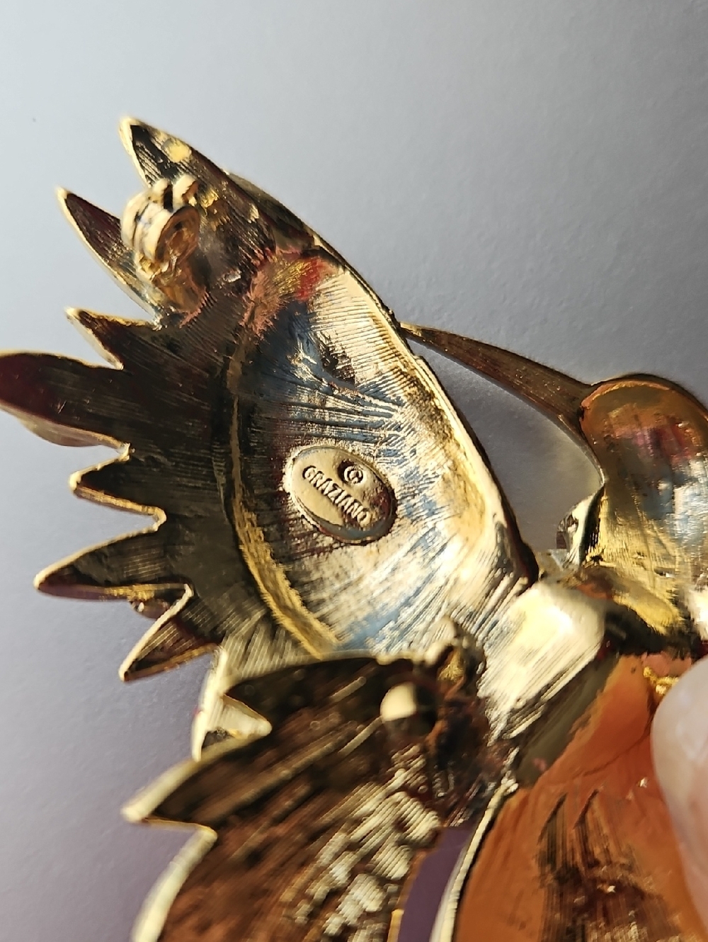 Graziano "Bird Of Paradise" Vintage Brooch. - Picture 7 of 11